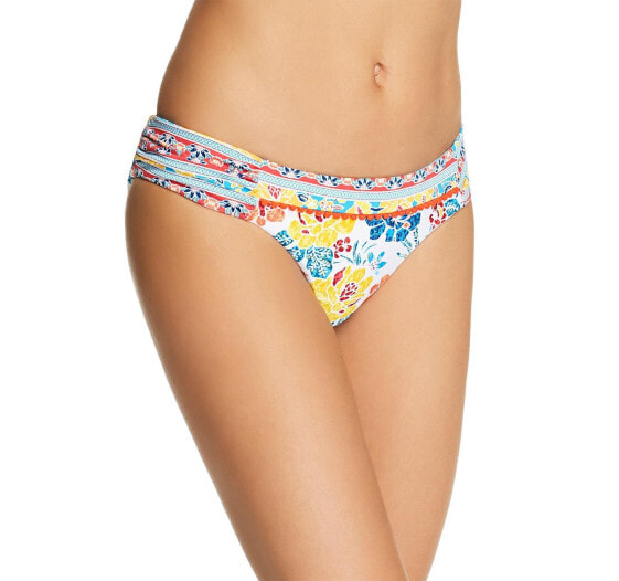 Lucky Brand 286251 Women Las Dalias Shirred Bikini Bottom, Size X-Small