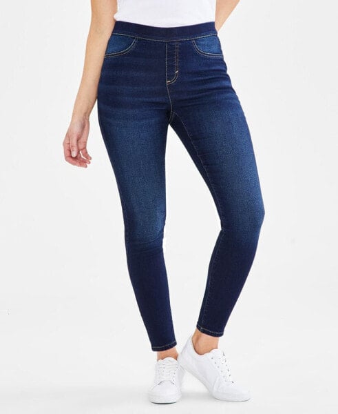 Petite Mid-Rise Pull On Jeggings, Created for Macy's