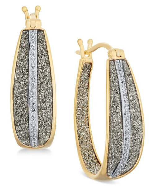 Серьги Macy's Diamond Glitter Hoop