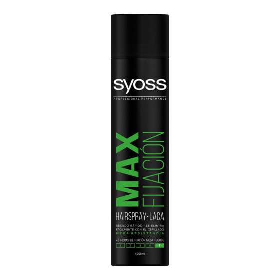 Syoss Max Fijacion Hair Spray Лак для волос экстра-сильной фиксации 400 мл