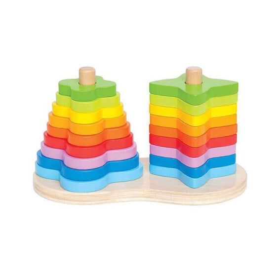 HAPE Double Rainbow Stacking Shapes