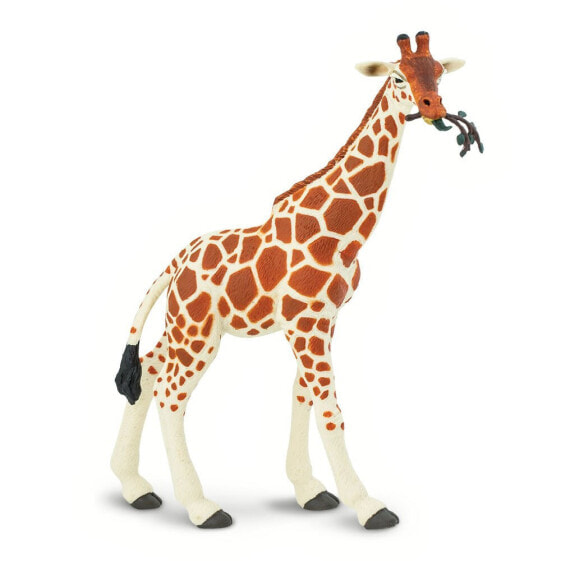 SAFARI LTD Reticulated Giraffe Eating Figure