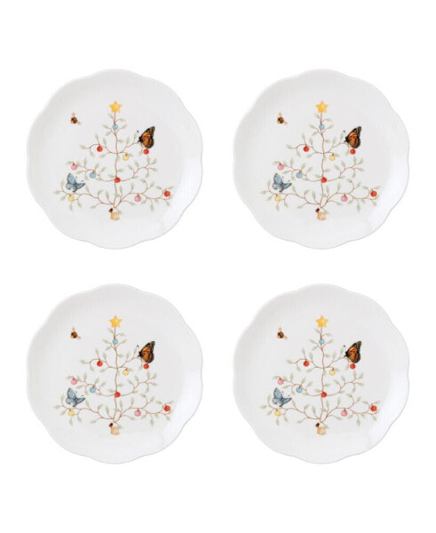 Butterfly Meadow Seasonal Dessert Plate Set, 4 Piece