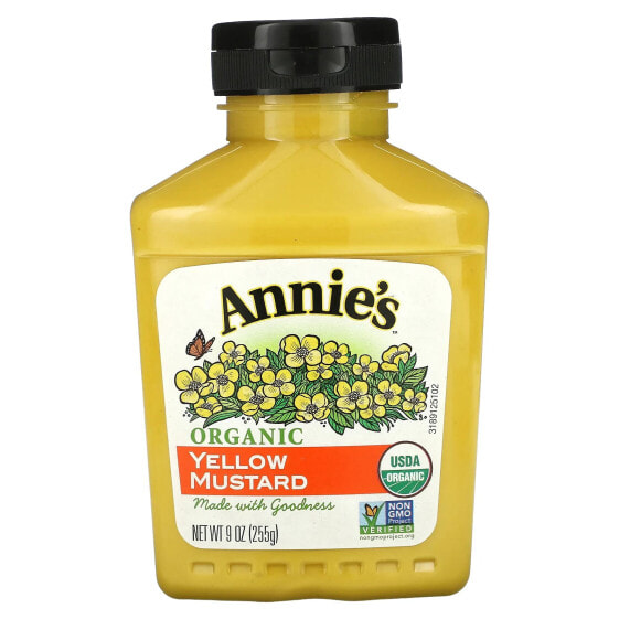 Горчица органическая Annie's Naturals Желтая, 9 унций (255 г)