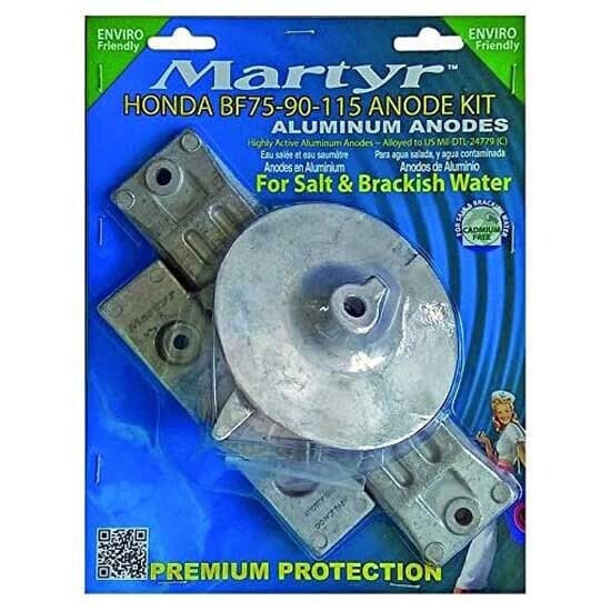 MARTYR ANODES Honda 75-90-115HP Aluminium Anode Set
