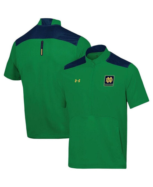 Men's Green Notre Dame Fighting Irish Motivate Half-Zip Jacket