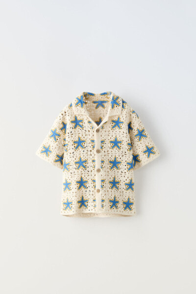Crochet stars shirt