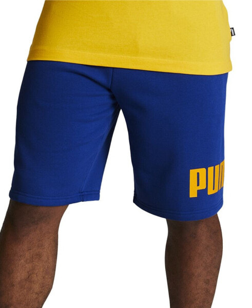 Men's Regular-Fit Big Logo-Print Fleece 10" Shorts