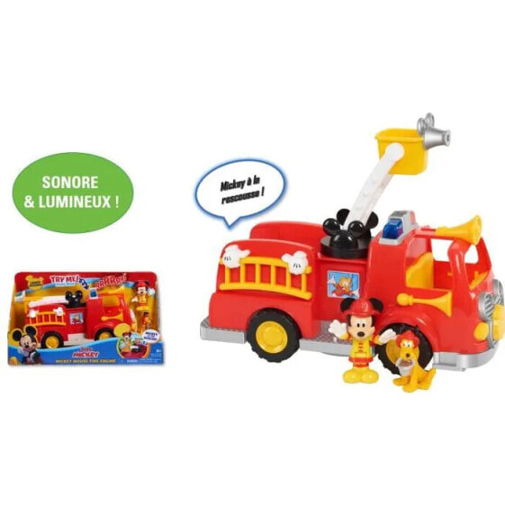 Mickey, Feuerwehrauto, mit Sound- und Lichtfunktionen, inkl. 2 Figuren, Spielzeug fr Kinder ab 3 Jahren, MCC00