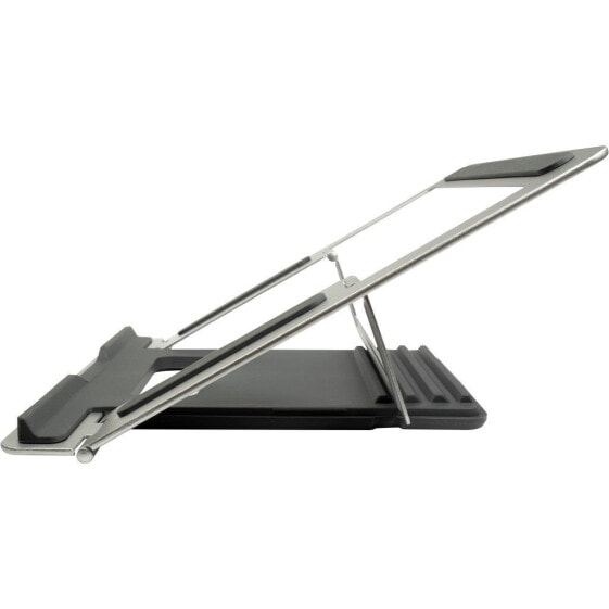 Inter-Tech NBS-100 - Notebook stand - Black - Silver - Metal - 10 kg - 90 - 113 mm - 220 mm