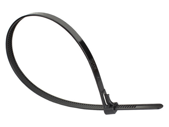 Alcasa KAB-R30S74 стяжка для кабелей Разъемная кабельная стяжка Нейлон Черный 100 шт