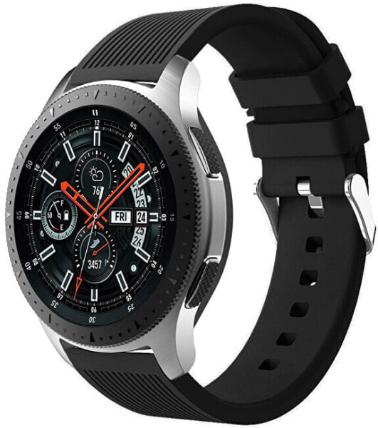 Ремешок для часов 4wrist Silicone strap для Samsung Galaxy Watch - черный 20 мм