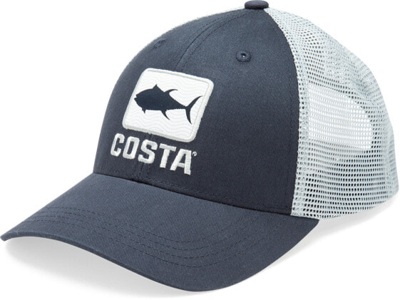 25% Off Costa Del Mar TUNA WAVES TRUCKER Fishing Hat | Blue - Free Ship