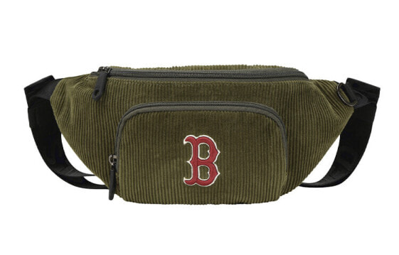 MLB 波士顿红袜队 灯芯绒腰包 绿色 / Сумка MLB 32BGCB011-43K