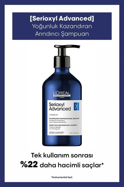 Eva.6Serie Expert Serioxyl Advanced İncelen Saçlar İçin Arındırıcı Şampuan 500 ml
