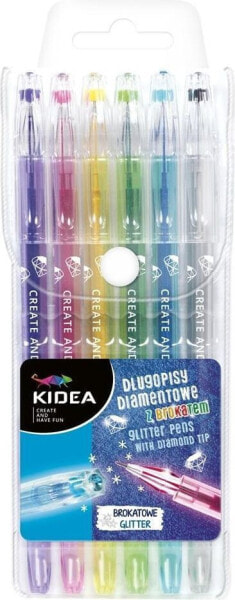 Ручки детские Derform Диамантовые с блестками 6 цветов KIDEA