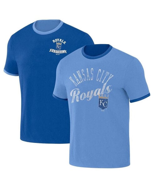 Men's Royal/Light Blue Kansas City Royals Two-Way Ringer Reversible T-Shirt