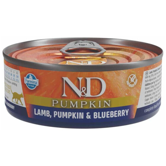 FARMINA N&D 70g cat food with lamb and pumpkin and blueberry 30 units