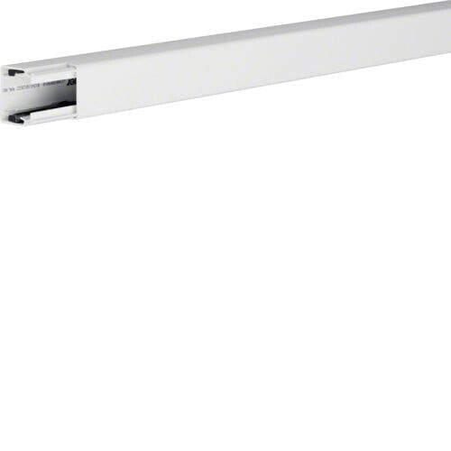 Hager LF3003009016, Straight cable tray, 2 m, Polyvinyl chloride (PVC), White