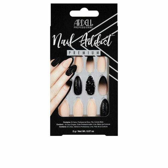 Искусственные ногти Ardell Nail Addict Black Stud & Pink Ombre (24 шт)