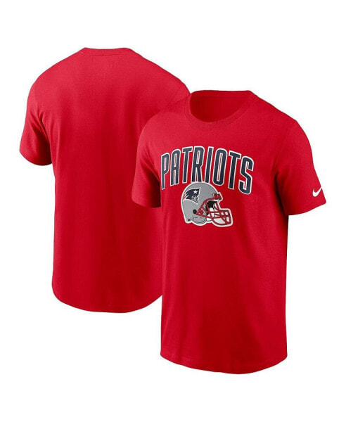 Men's Red New England Patriots Team Athletic T-shirt