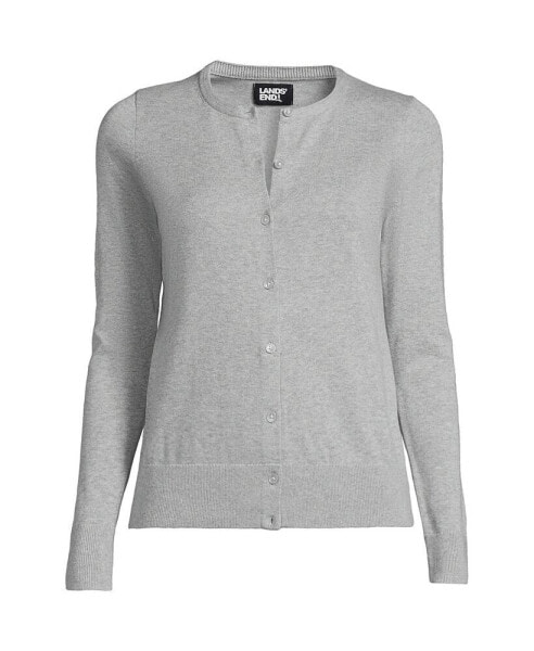Women's Tall Fine Gauge Cotton Cardigan Sweater