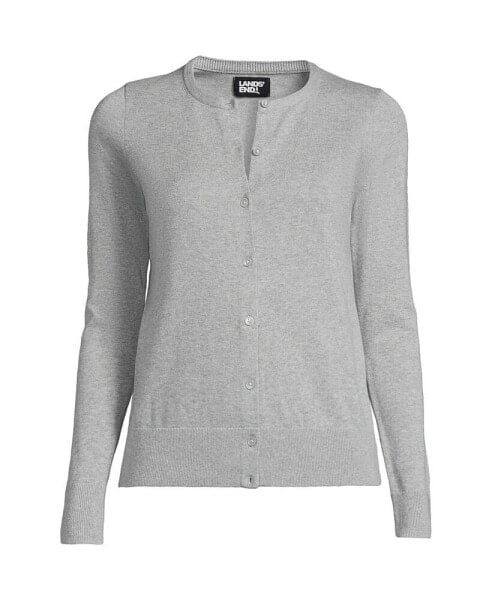 Women's Tall Fine Gauge Cotton Cardigan Sweater