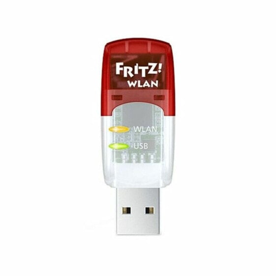 Точка доступа Fritz! AC430 5 GHz 433 Mbps USB Прозрачный Красный Белый