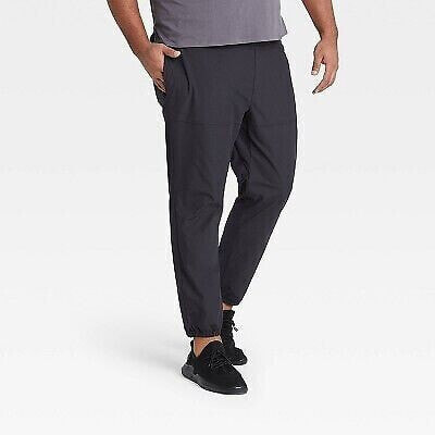 Men's Utility Tapered Jogger Pants - All in Motion Black XL
