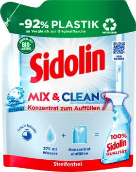 Glasreiniger Mix&Clean Cristal Nachfüllpack-Konzentrat, 125 ml