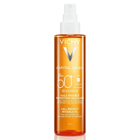 Invisible oil spray for tanning SPF 50+ Capital Soleil (Cell Protect Invisible Oil) 200 ml