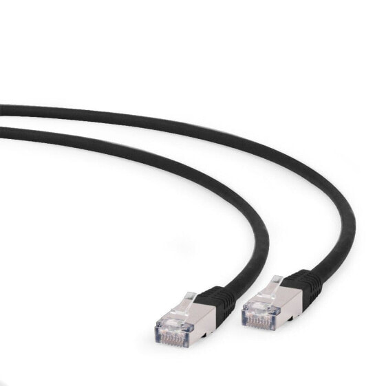 Жесткий сетевой кабель FTP кат. 6 GEMBIRD PP6A-LSZHCU-BK-1M Чёрный 1 m