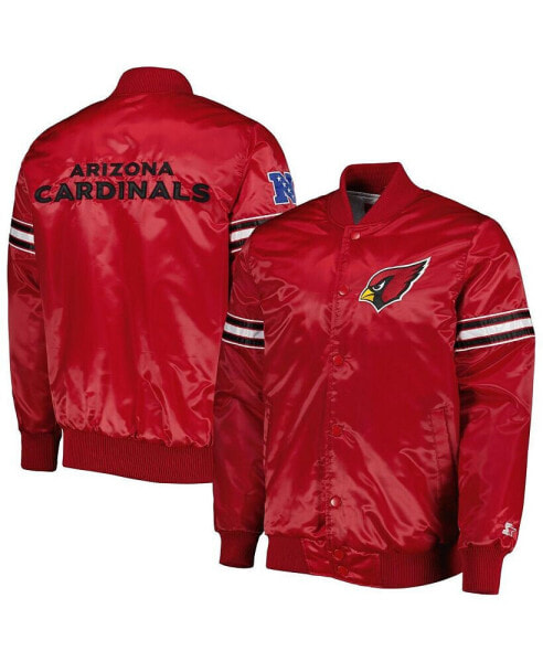 Men's Cardinal Arizona Cardinals The Pick and Roll Full-Snap Jacket