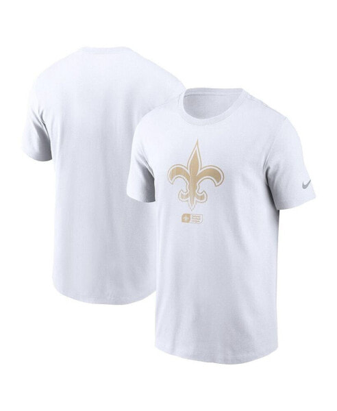 Men's White New Orleans Saints Faded Essential T-Shirt