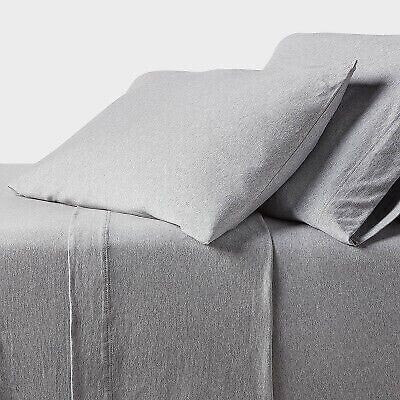 Full Cotton Jersey Sheet Set Heather Gray - Threshold