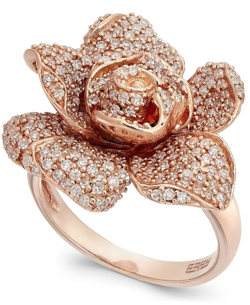 Pave Rose by EFFY® Diamond Ring (1-1/8 ct. t.w.) in 14k Rose Gold or 14k Yellow Gold