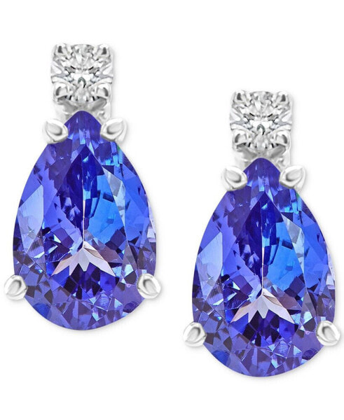 Серьги Macy's Tanzanite & Diamond Stud