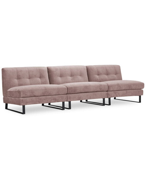 Kathya 120" 3-Pc. Fabric Modular Sofa, Created for Macy's