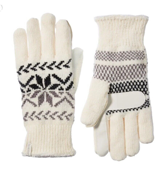 Isotoner Chenille Snowflakes Gloves - A30636