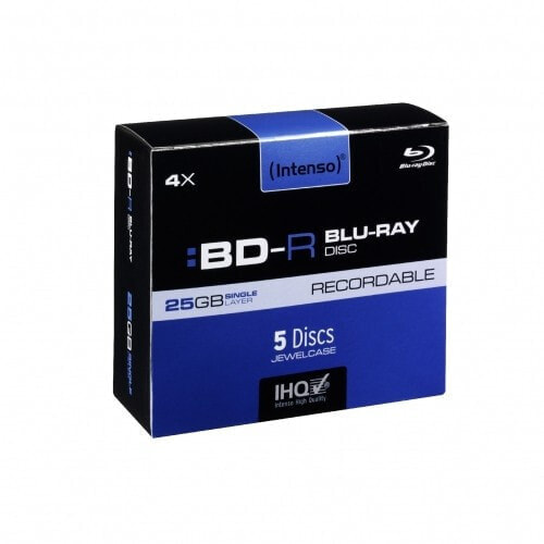Intenso BD-R 25GB - 4x Speed - RECORDABLE - 25 GB - BD-R - Jewelcase