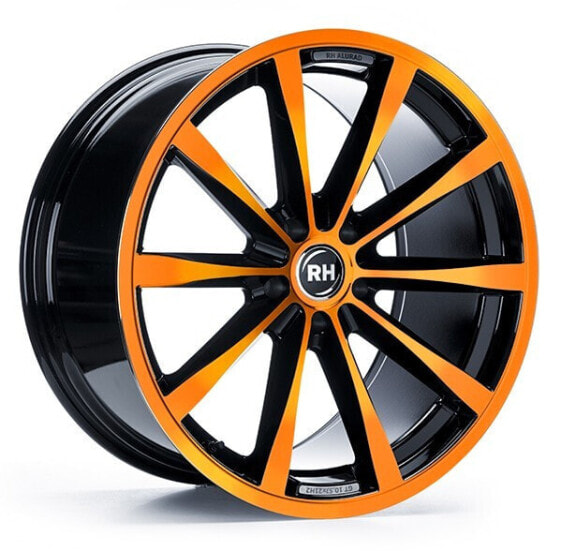 RH Alurad GT color polished - orange 11.5x21 ET47 - LK5/130 ML71.5