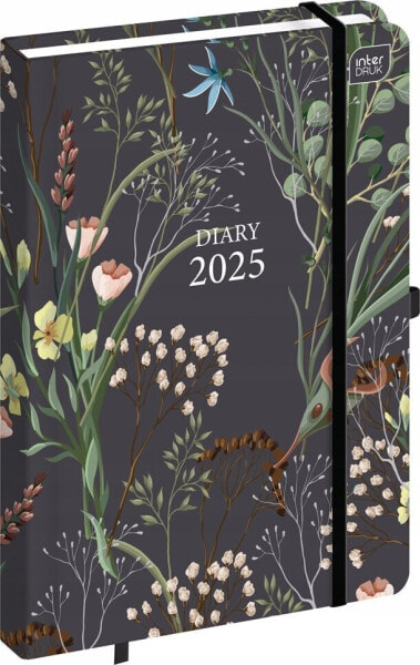 Interdruk Kalendarz 2025 książkowy A5 192 Metallic Botanic