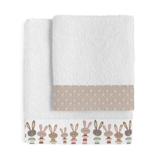 Rabbit family Handtuch- set