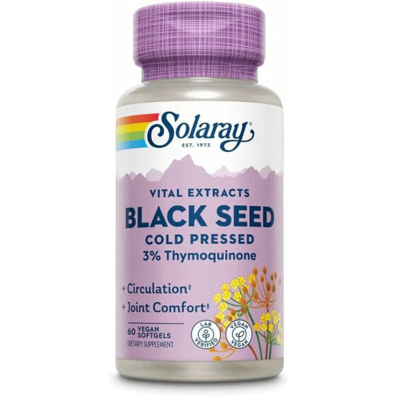 Пищевая добавка мультивитаминная SOLARAY Black Seed 60 штук