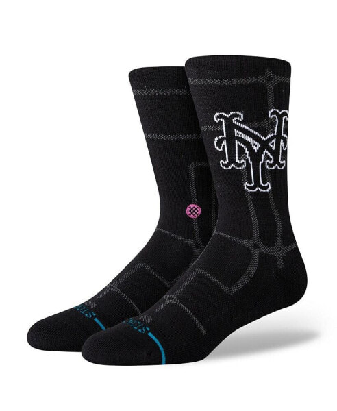 Men's and Women's Black New York Mets 2024 City Connect Crew Socks