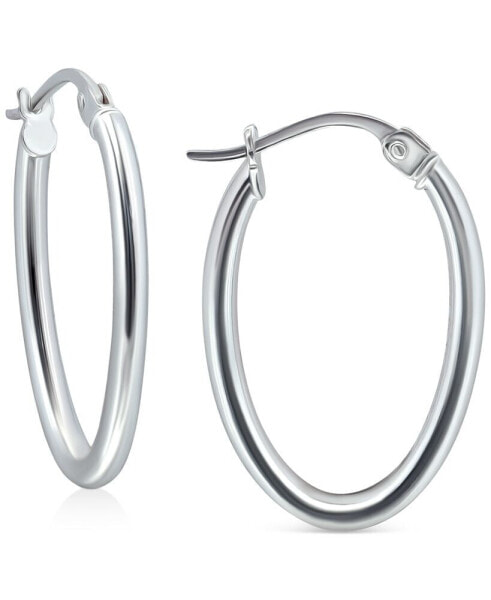 Polished Oval Small Hoop Earrings, 20mm, Created for Macy's