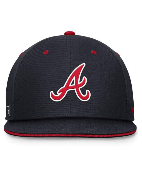 Men's Navy Atlanta Braves Primetime Pro Performance Snapback Hat