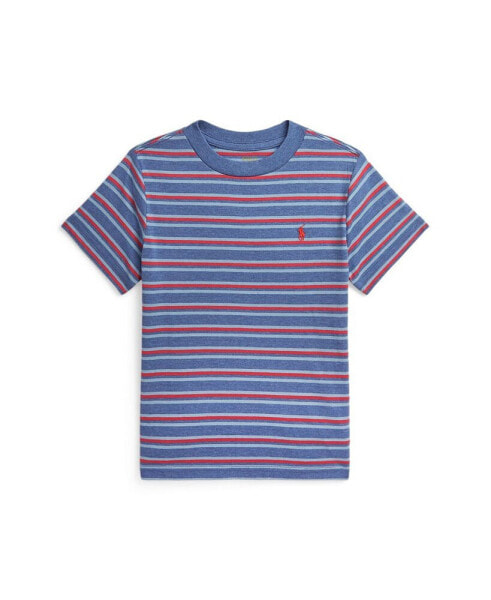 Toddler and Little Boy Striped Cotton Jersey Tee