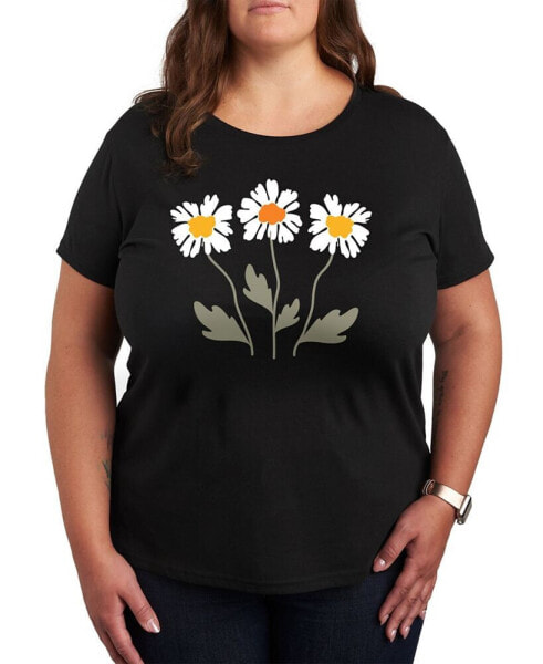 Trendy Plus Size Daisy Graphic T-Shirt