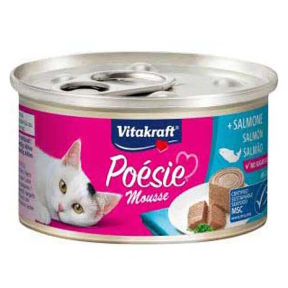 VITAKRAFT Poesie Mousse 85gr cat salmon food 12 units